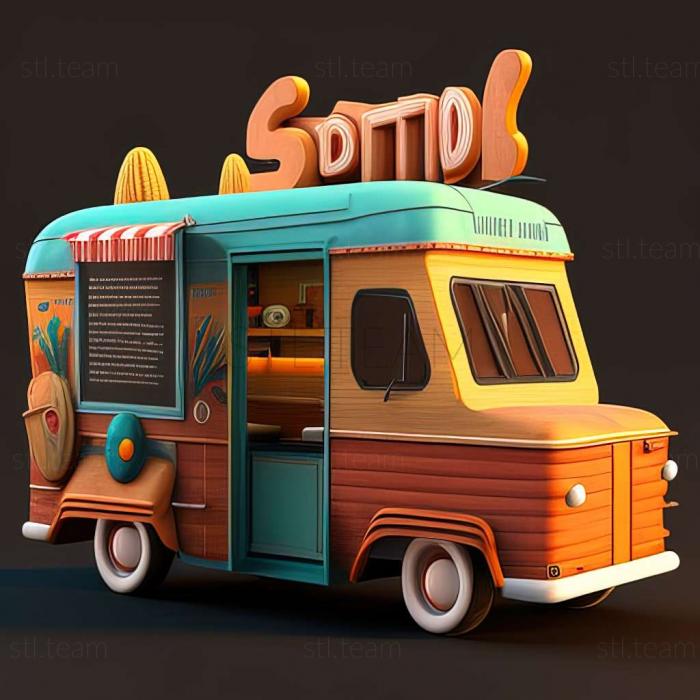 3D модель Игра Симулятор грузовика с едой (STL)